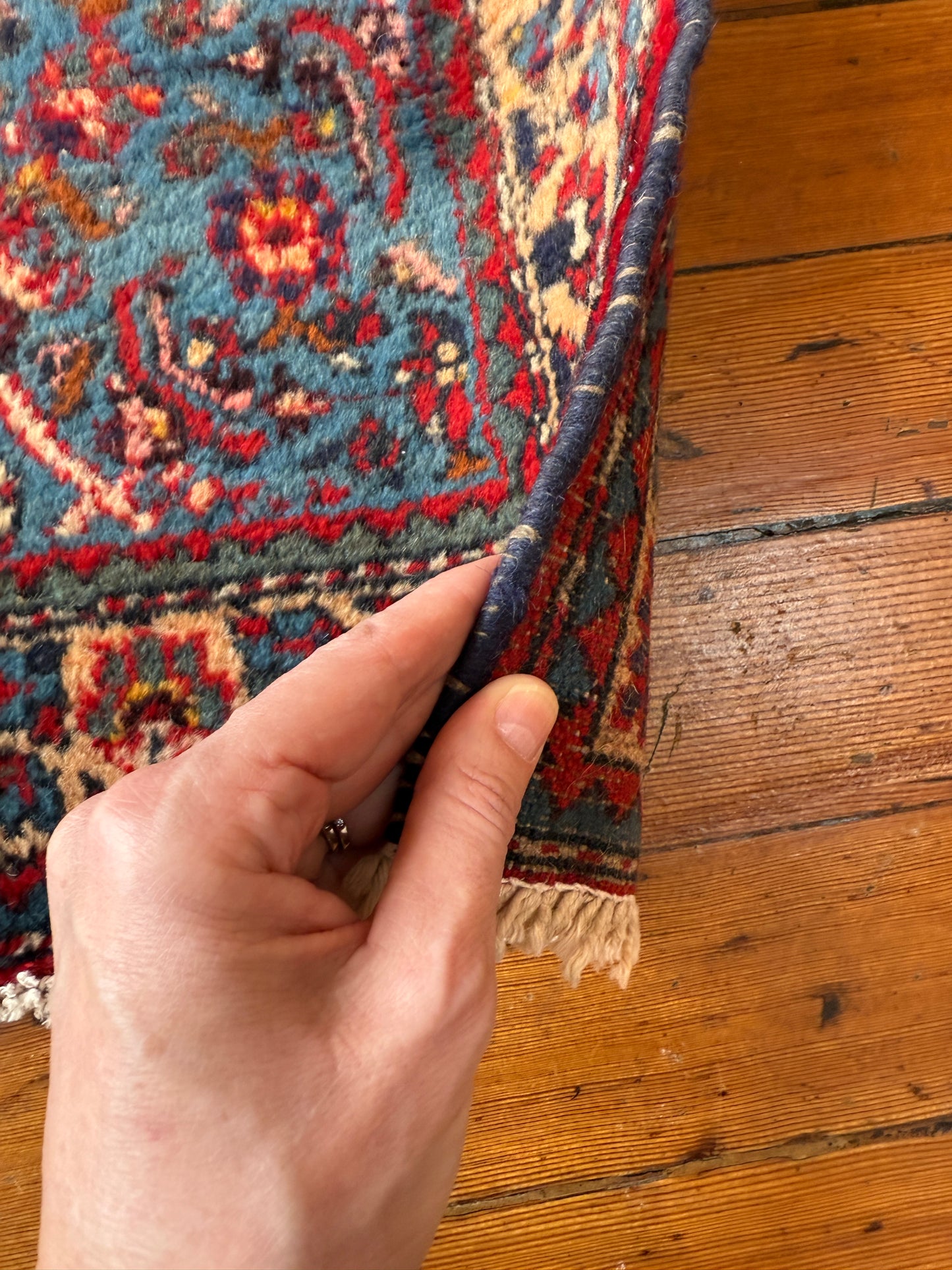 Vintage Persian Hamdan Area Rug No. A1197 - 2.9'x4.3'