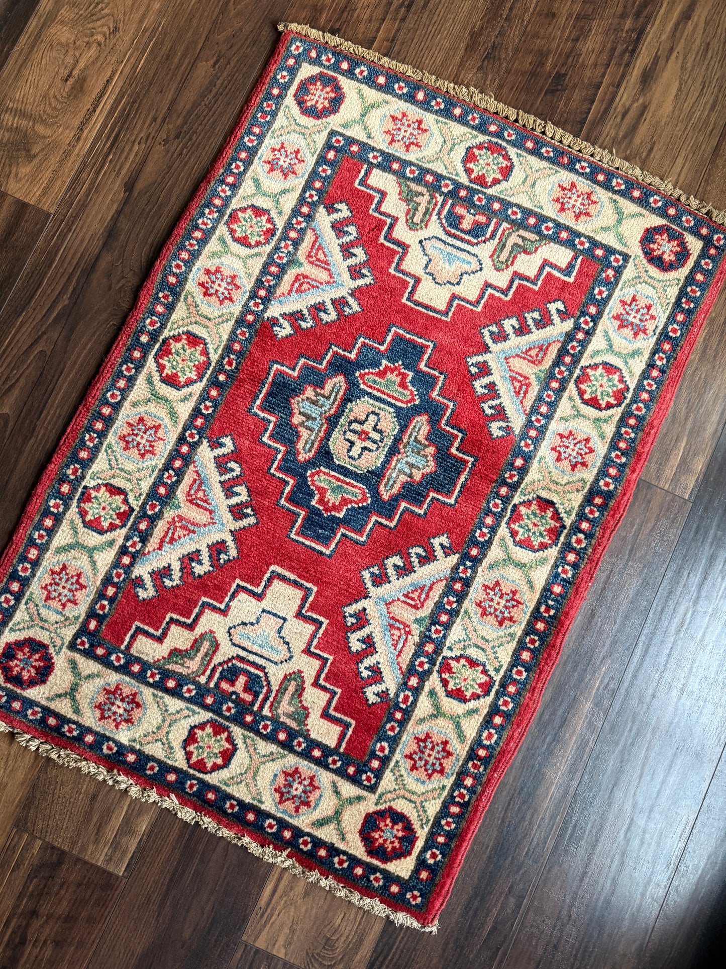 Vintage Afghan Mini Rug 2’x2.9' - No. 724