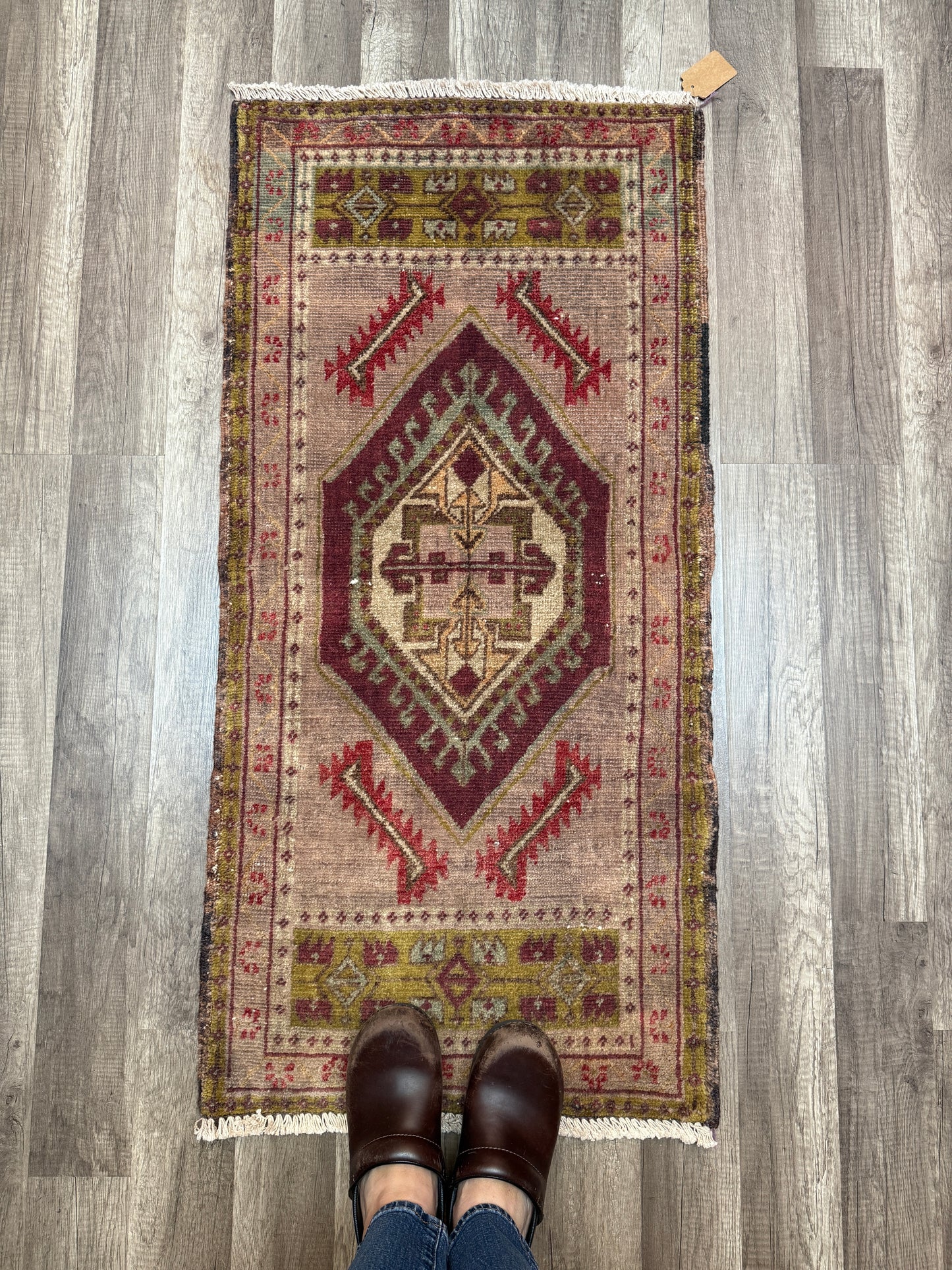 Vintage Turkish Mini Rug 1.8’x3.8' - No. 703