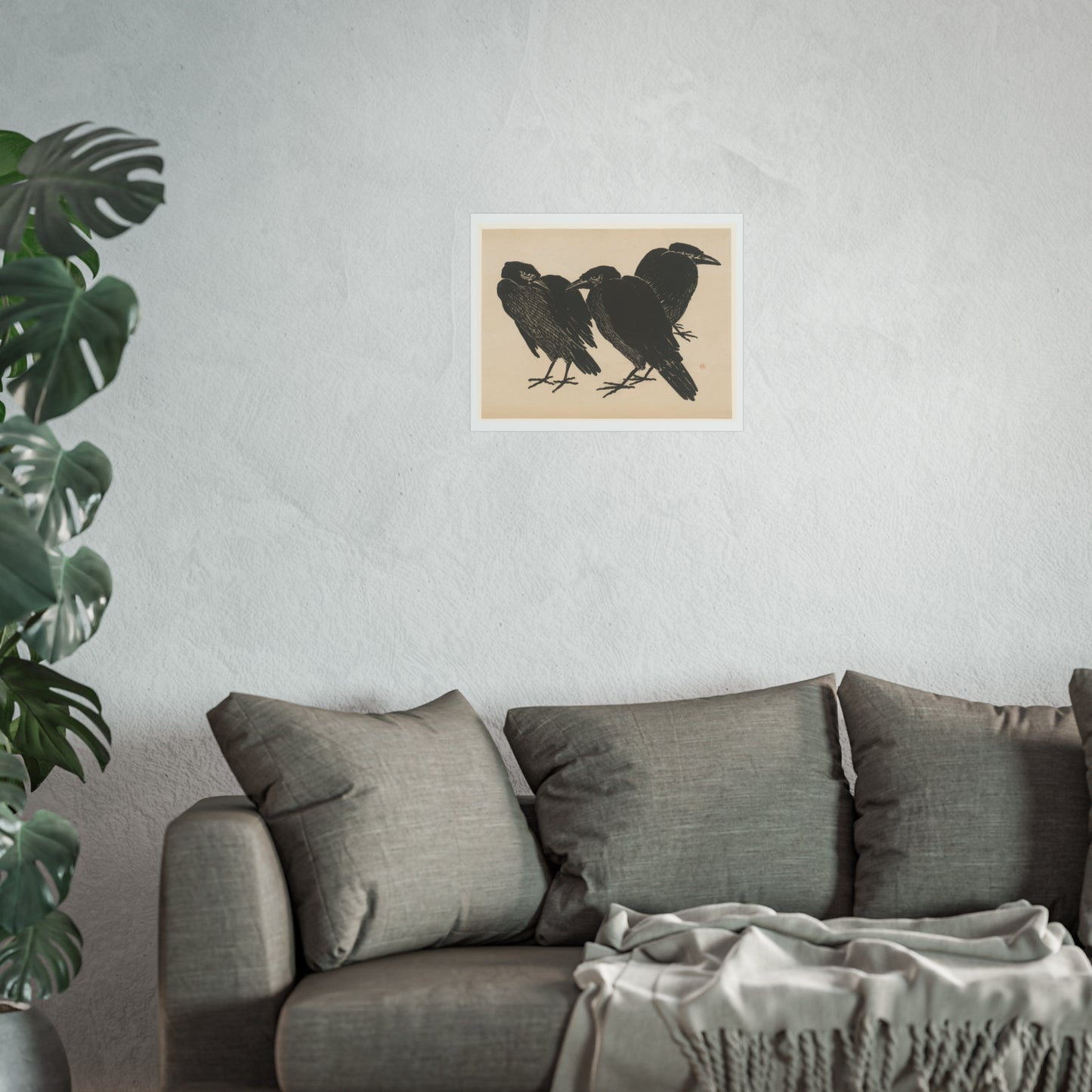 Drie kraaien Crows Giclée Print