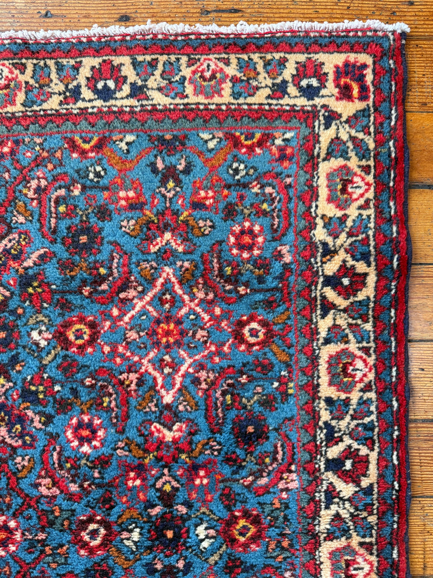 Vintage Persian Hamdan Area Rug No. A1197 - 2.9'x4.3'