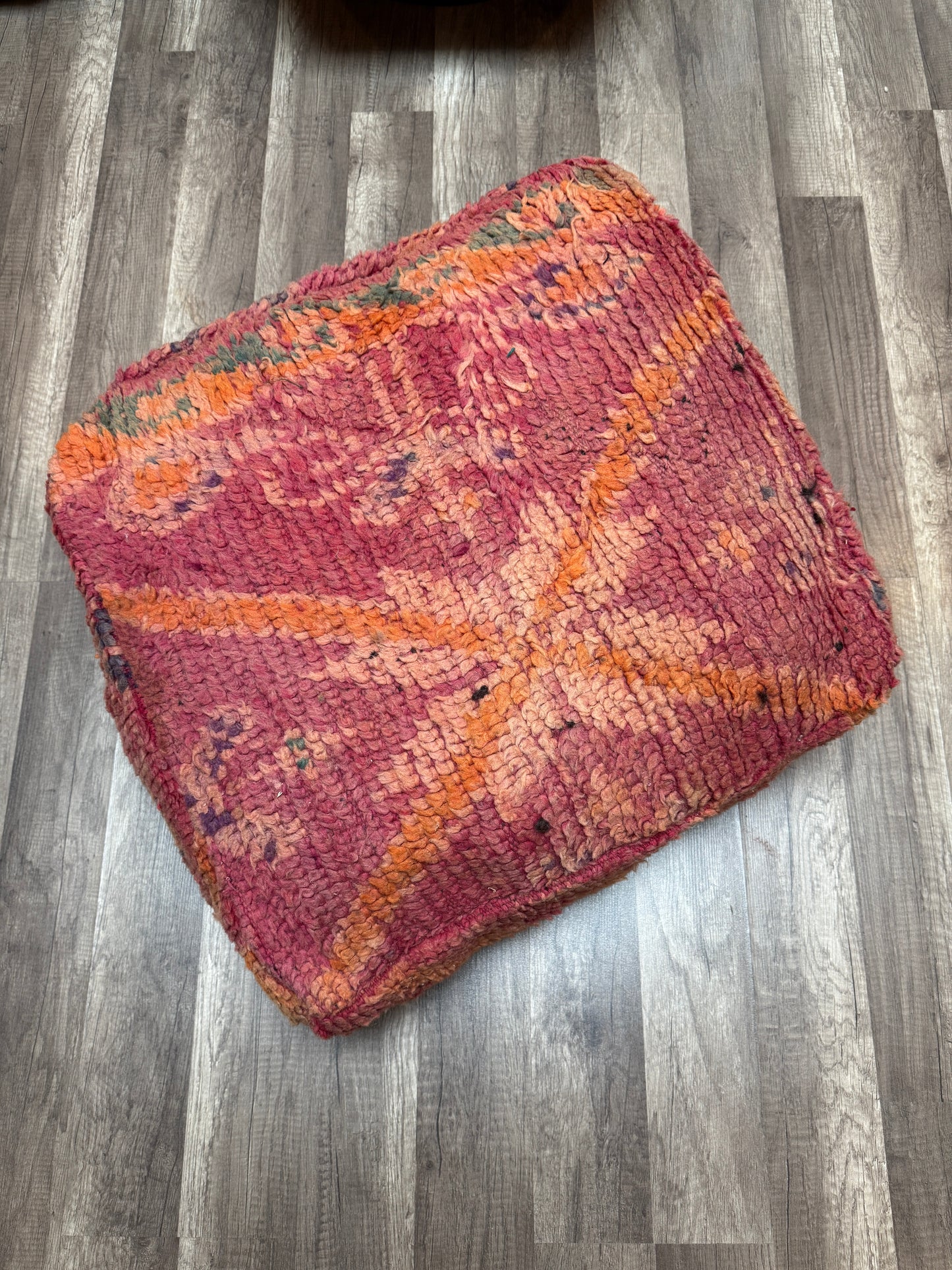 Moroccan Rug Floor Pouf / Pet Bed #367