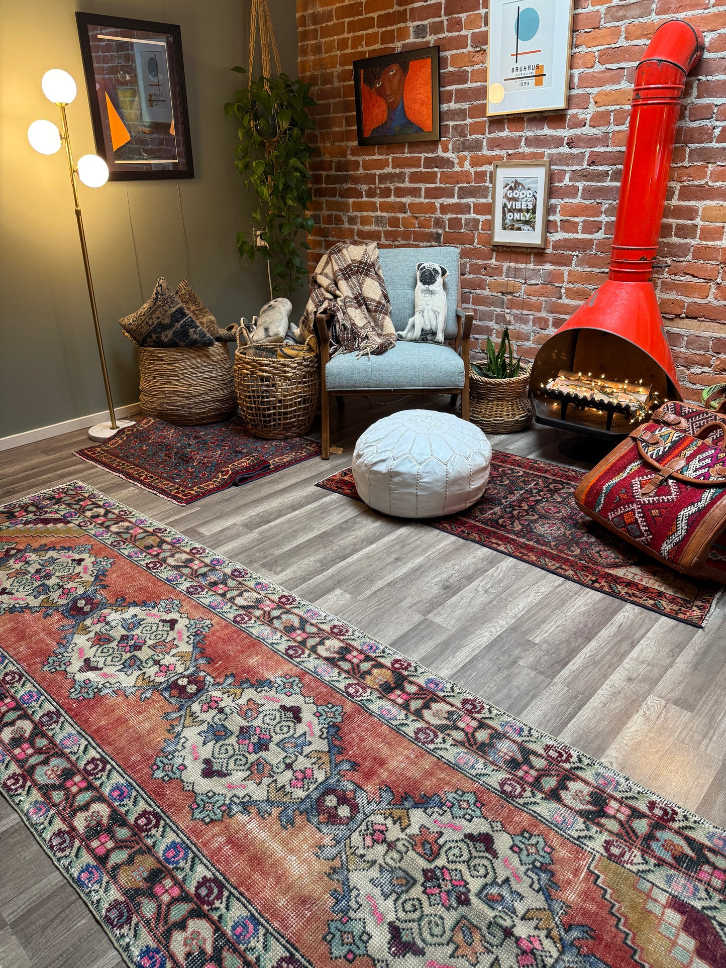 Vintage Turkish Rug No. R1215 - 3.1’x9.8’
