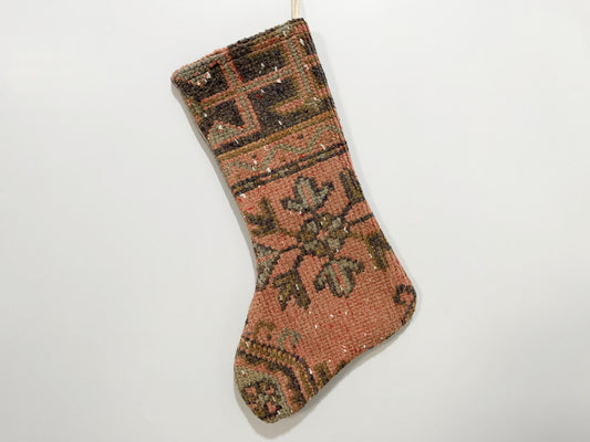 No. S149 - Vintage Turkish Rug Christmas Stocking