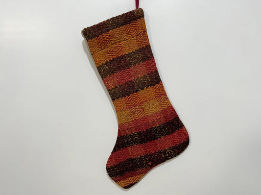 No. S107 - Vintage Turkish Rug Christmas Stocking