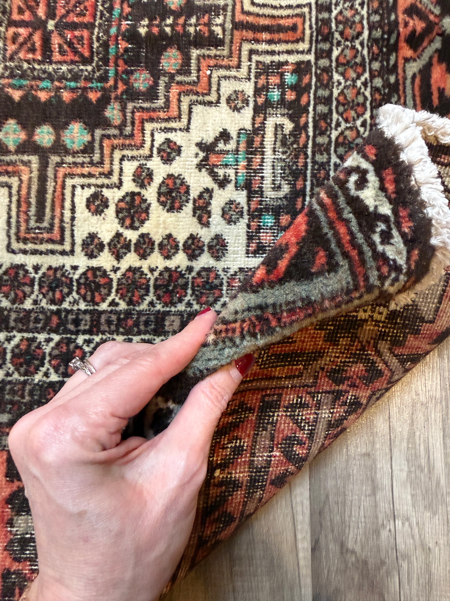 Vintage Turkish Rug No. A1214 - 3.4’x6.4’