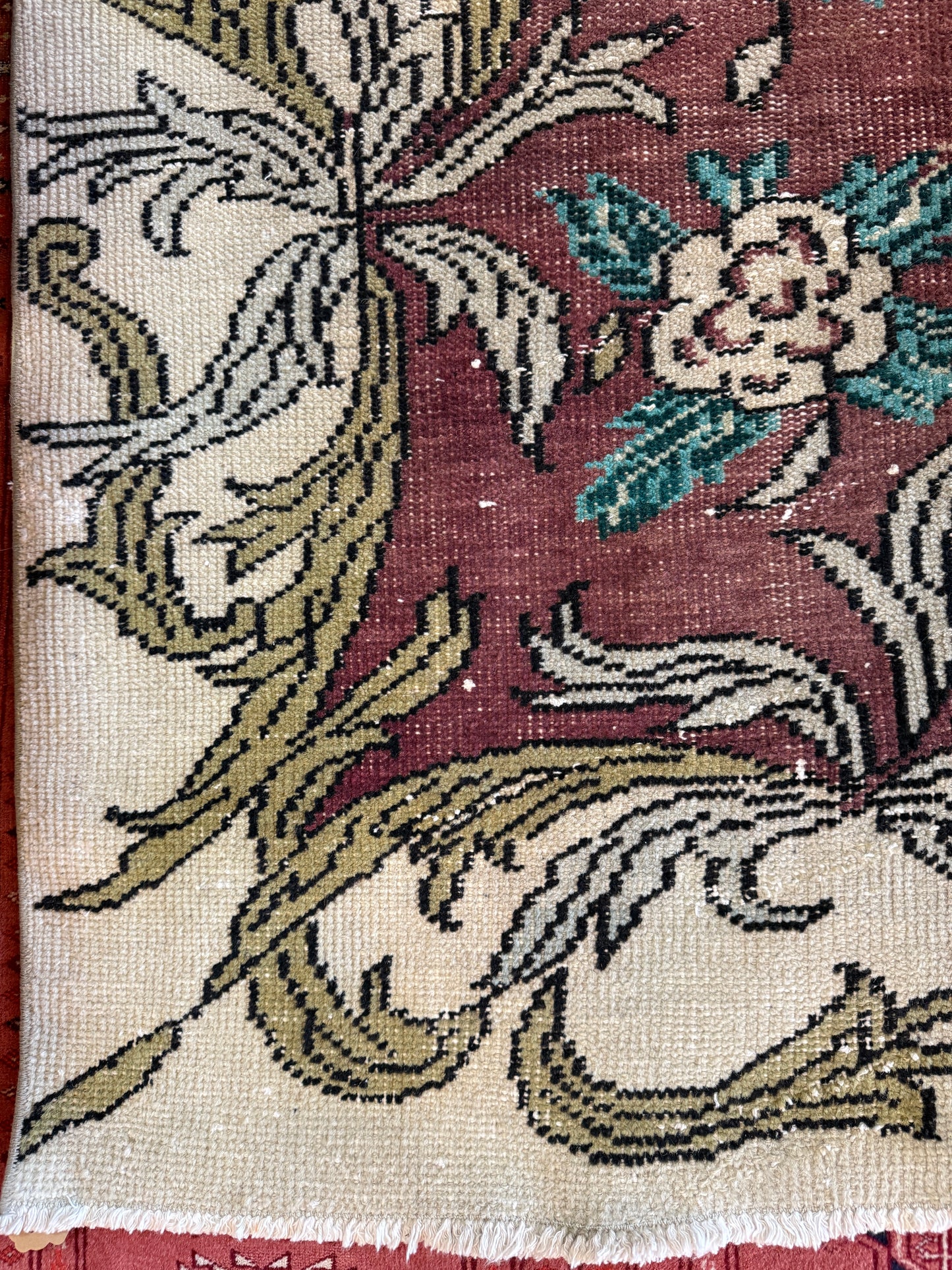 Vintage Turkish Area Rug No. A1191 - 6.1'x9.3'