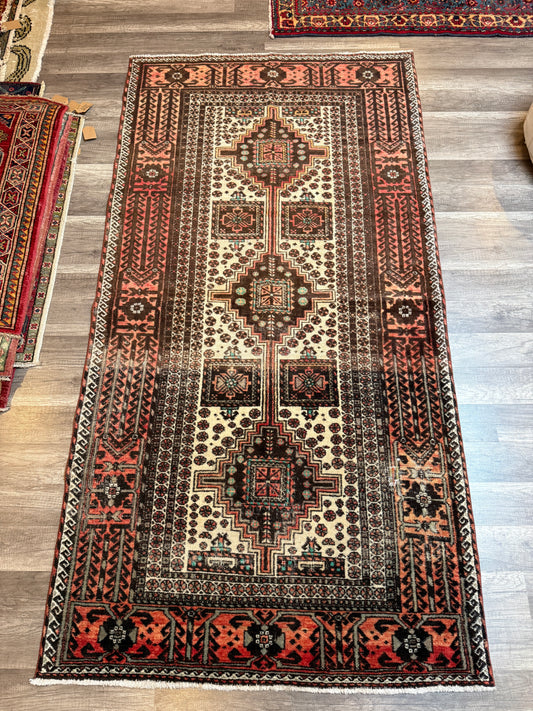 Vintage Turkish Rug No. A1214 - 3.4’x6.4’