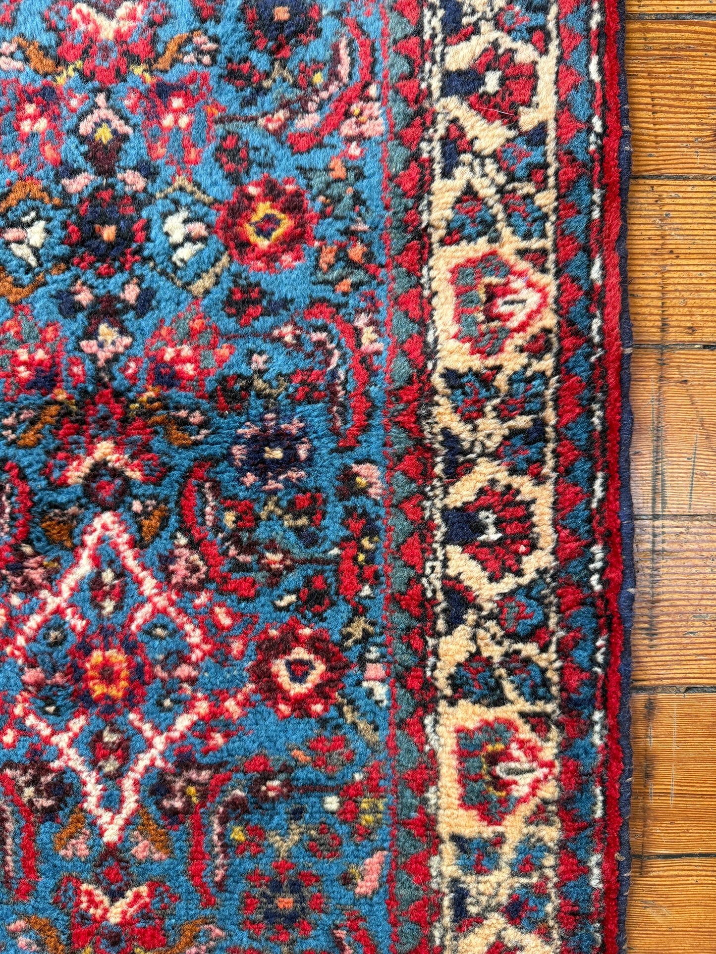 Vintage Persian Hamdan Area Rug No. A1197 - 2.9'x4.3'