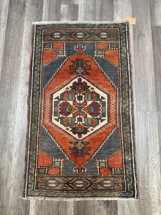 Vintage Turkish Mini Rug 1.8’x3' - No. 696