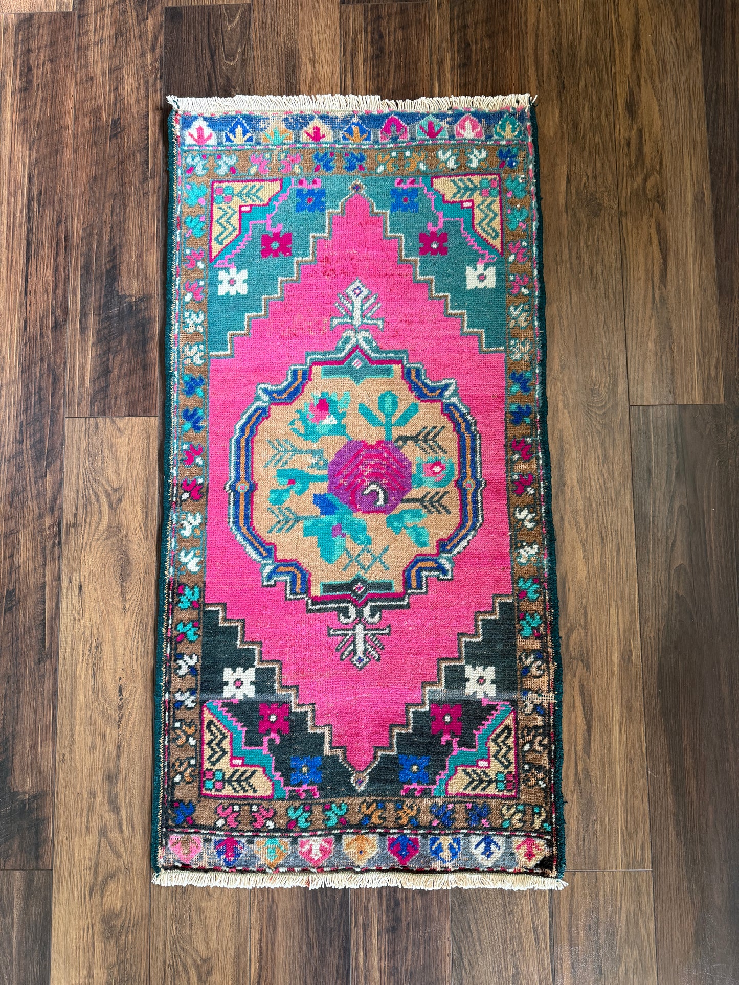 Vintage Turkish Mini Rug 1.9’x3.8' - No. 728