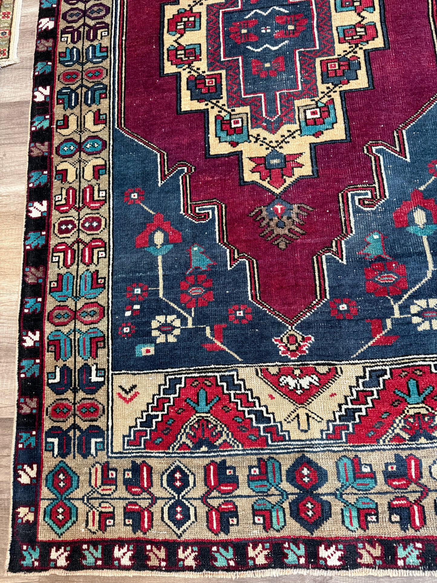 Vintage Turkish Rug No. A1213 - 3.3’x6.2’