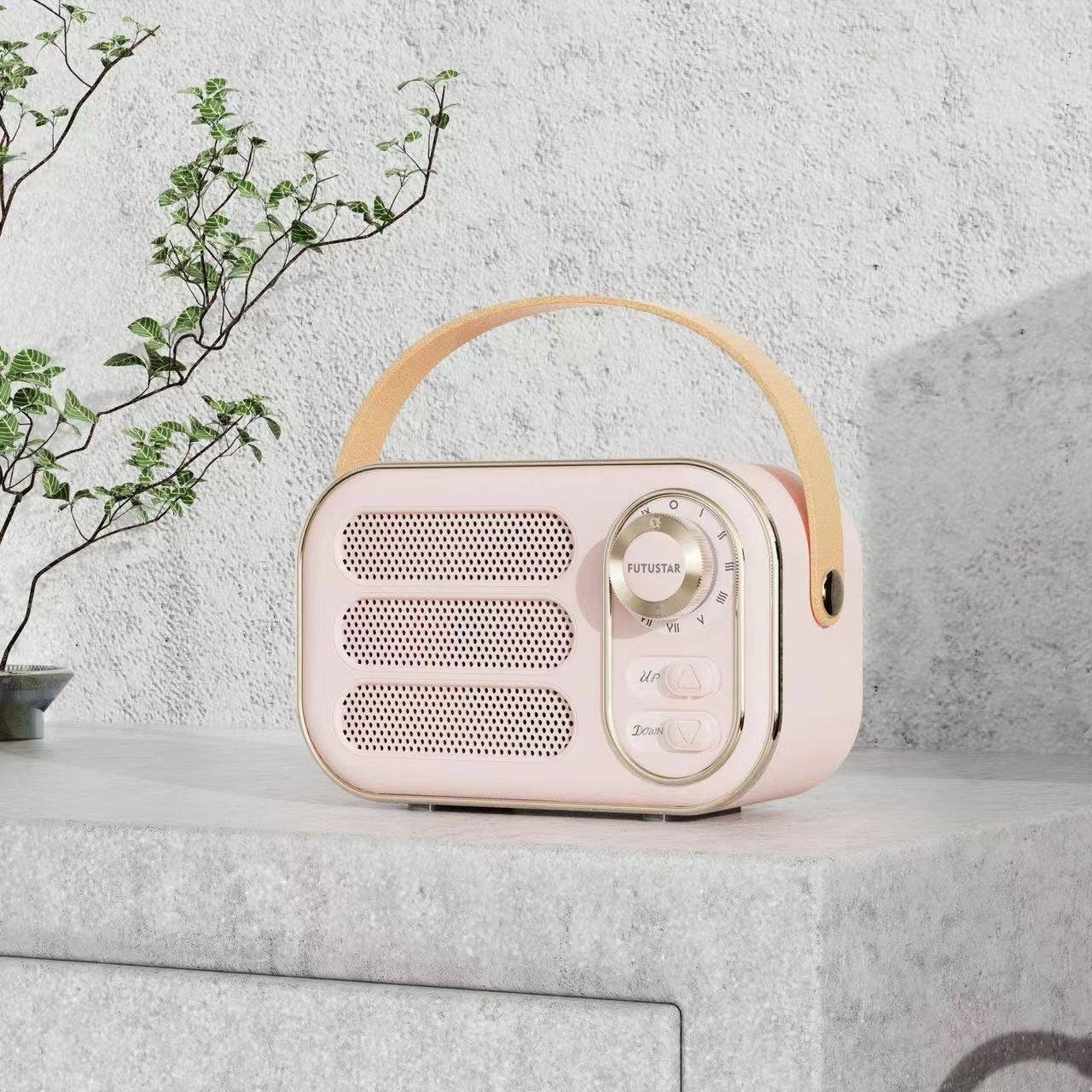 Vintage Bluetooth Speaker: White