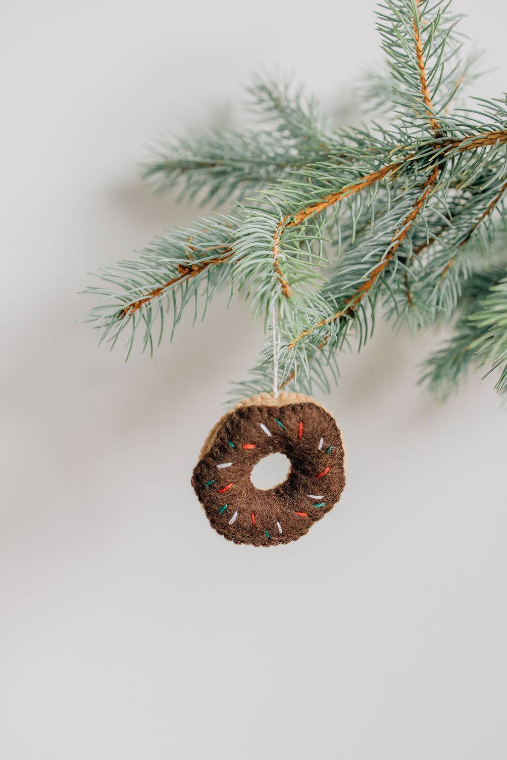 Handmade Donut Felt Ornament