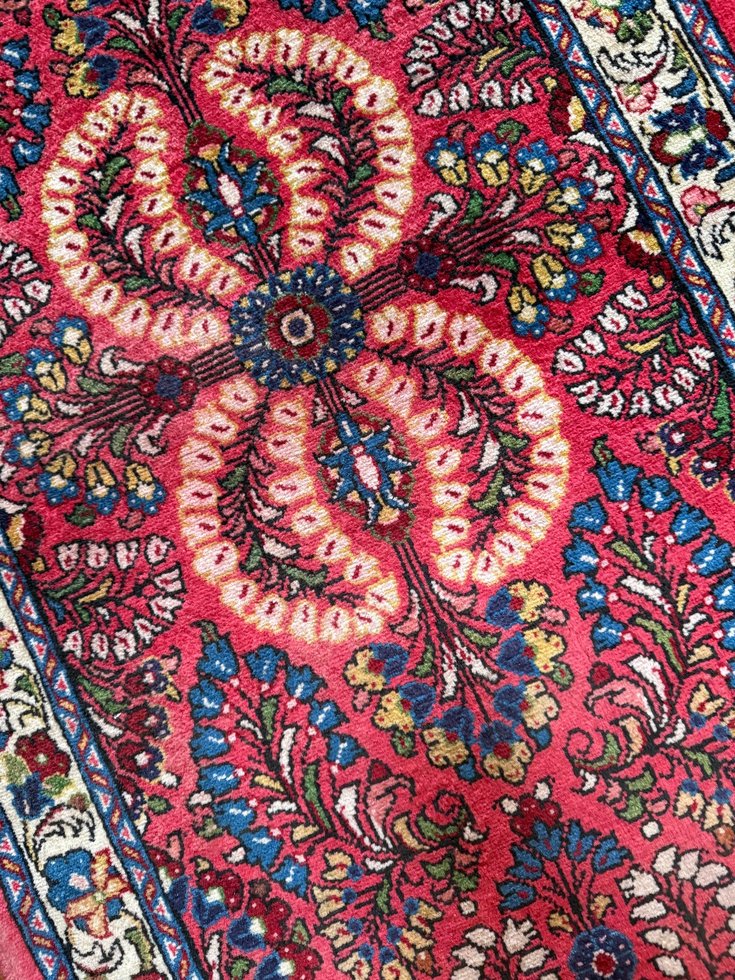 Vintage Persian Sarouk Runner Rug No. R1201 - 2.2' x 4.6'