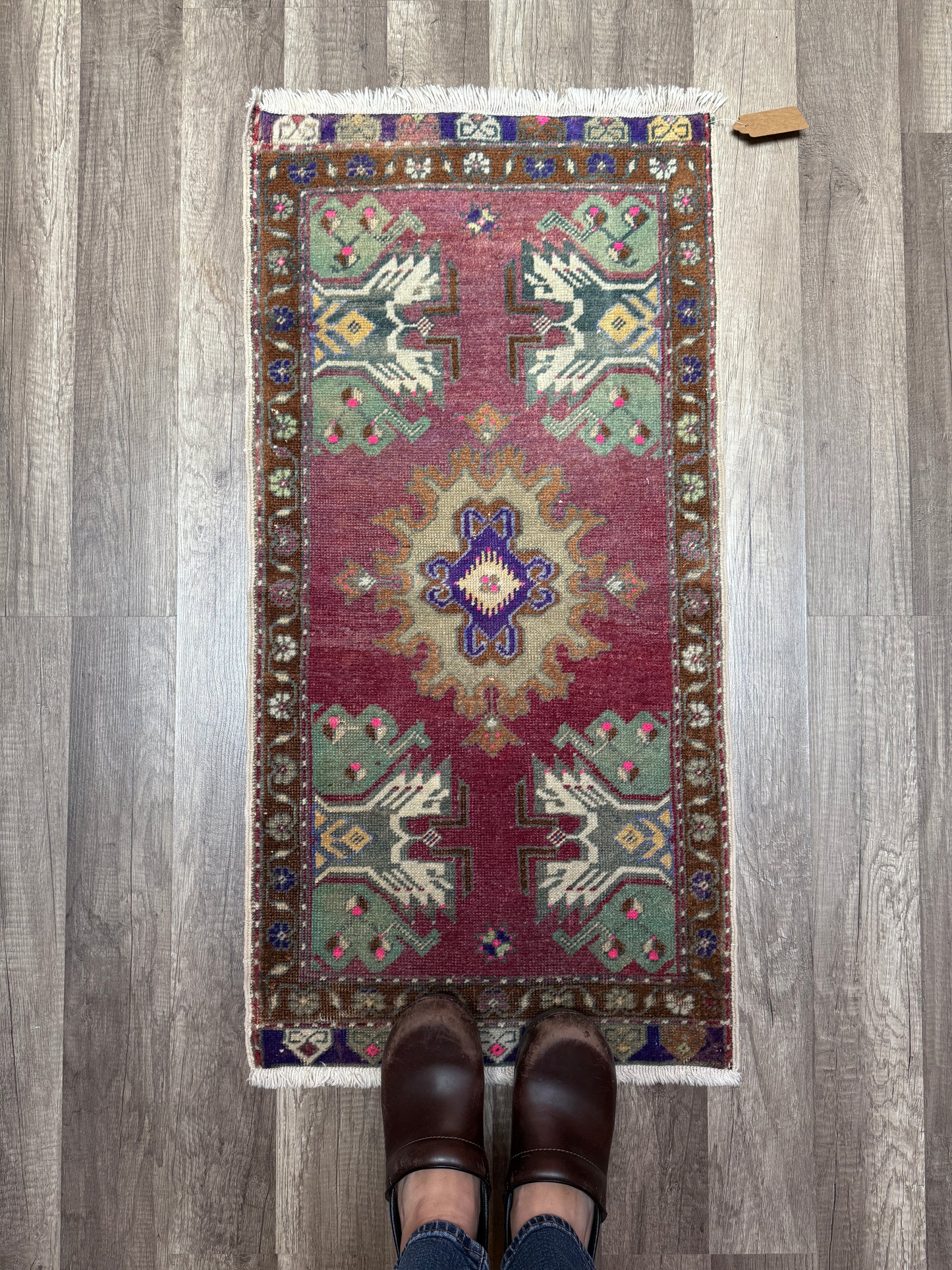 Vintage Turkish Mini Rug 1.5’x3.2' - No. 684