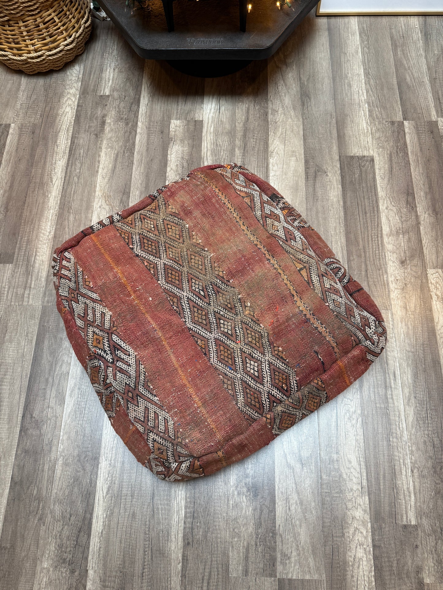 Moroccan Rug Floor Pouf / Pet Bed #370