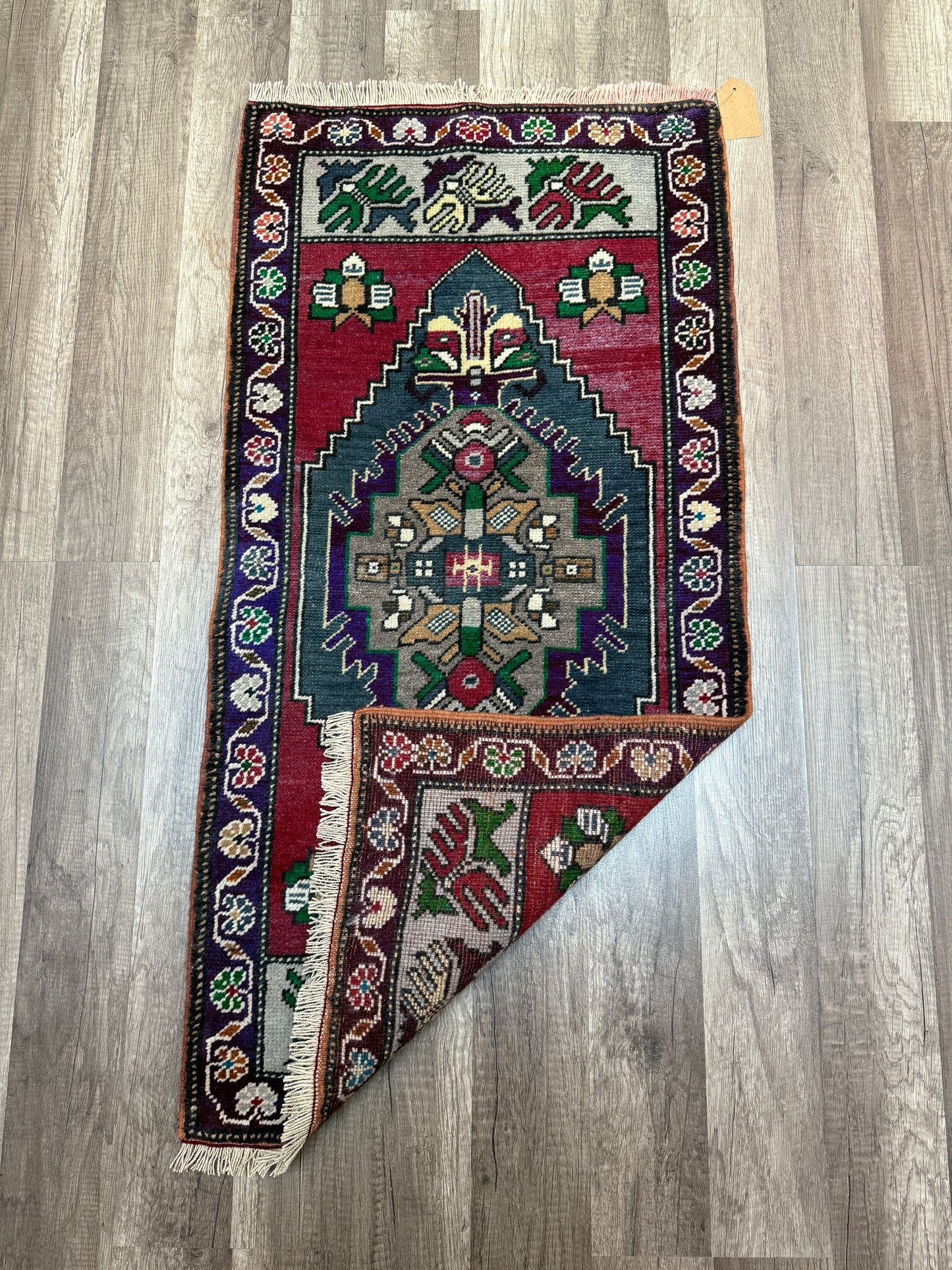 Vintage Turkish Mini Rug 1.7’x3.5' - No. 707