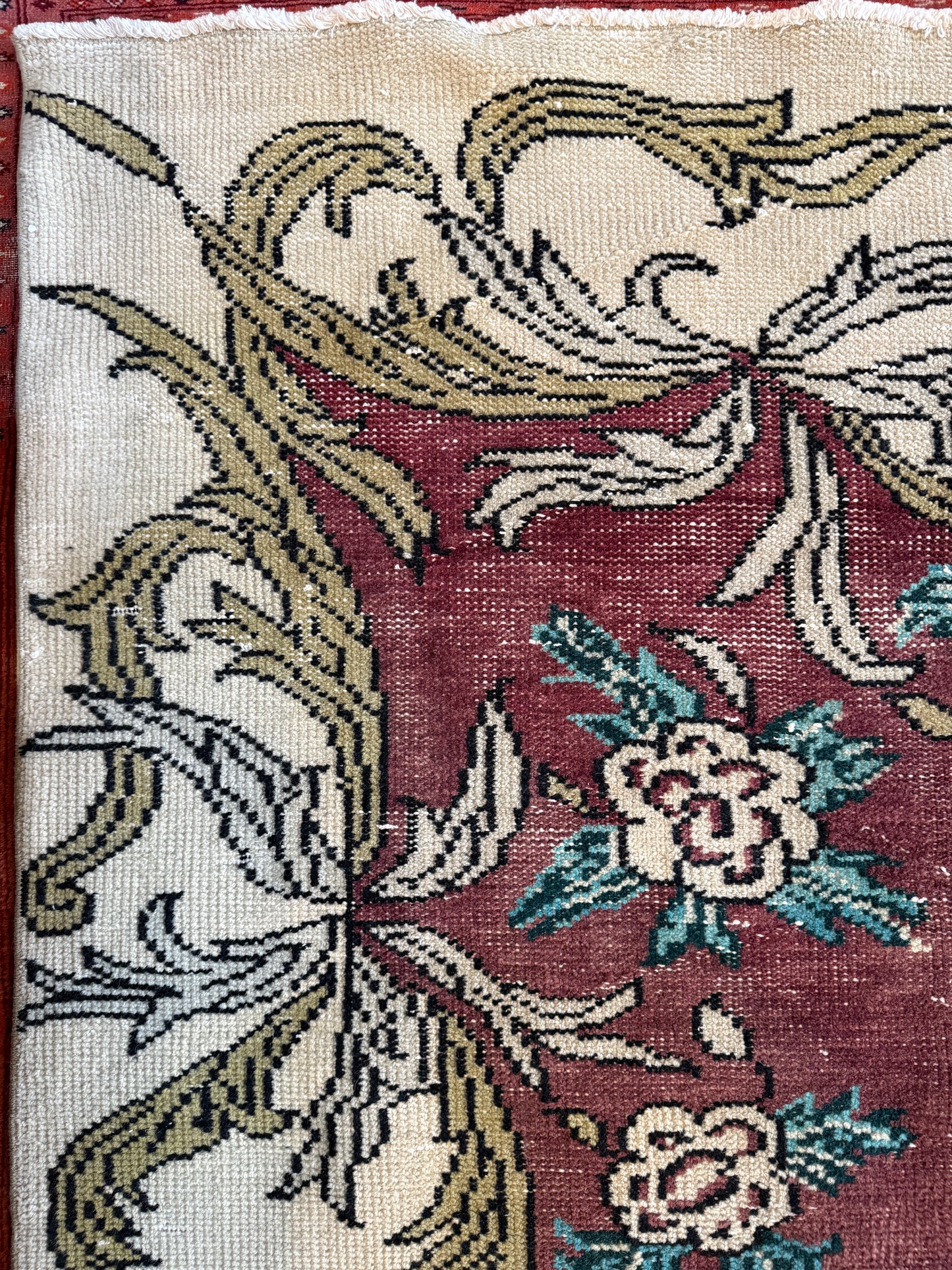 Vintage Turkish Area Rug No. A1191 - 6.1'x9.3'