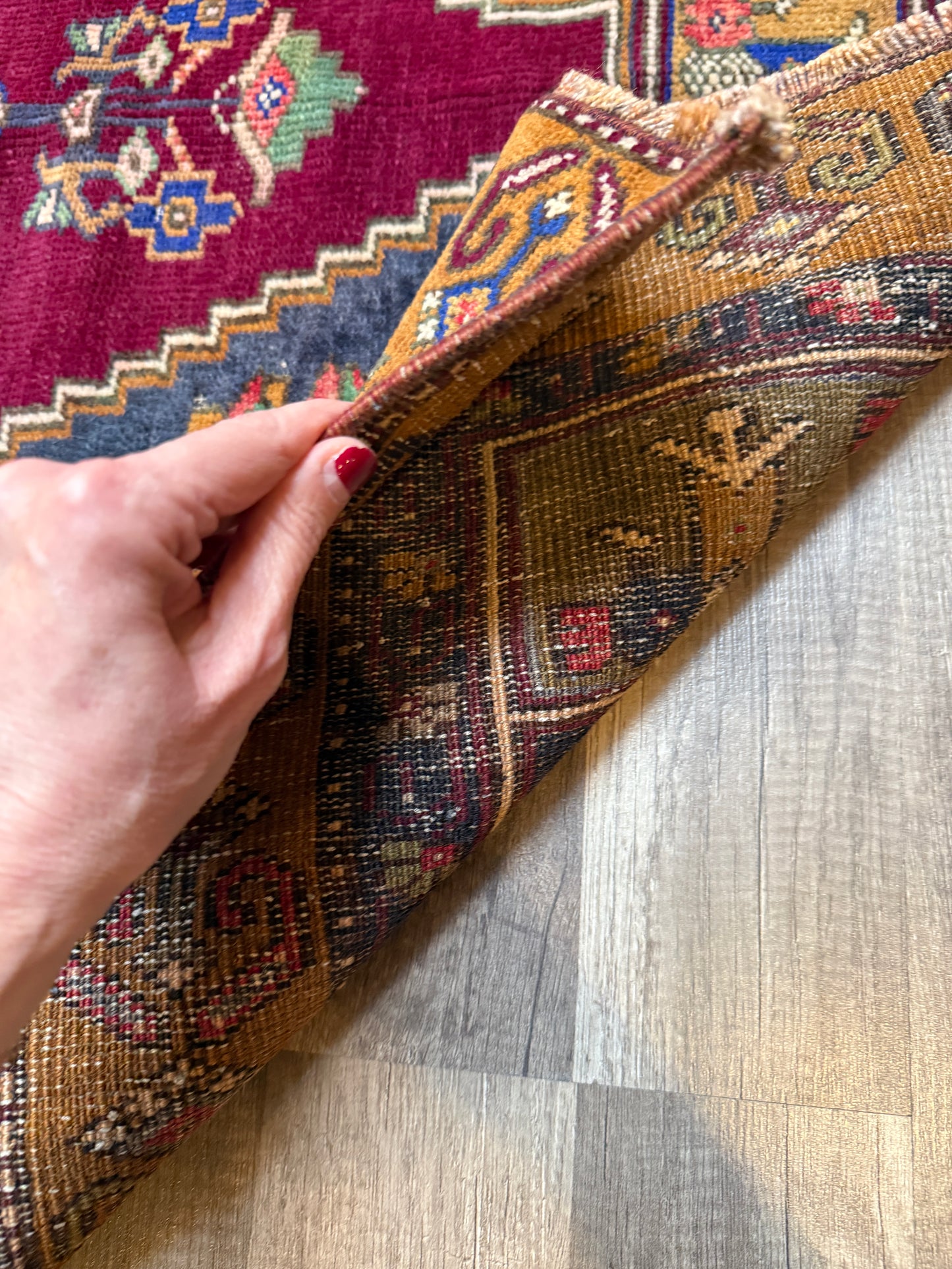 Vintage Turkish Rug No. A1212 - 3.2’x6.4’