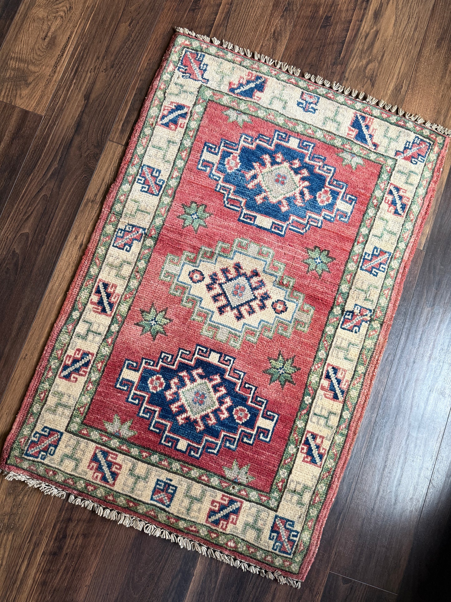 Vintage Afghan Mini Rug 2’x3.2' - No. 714