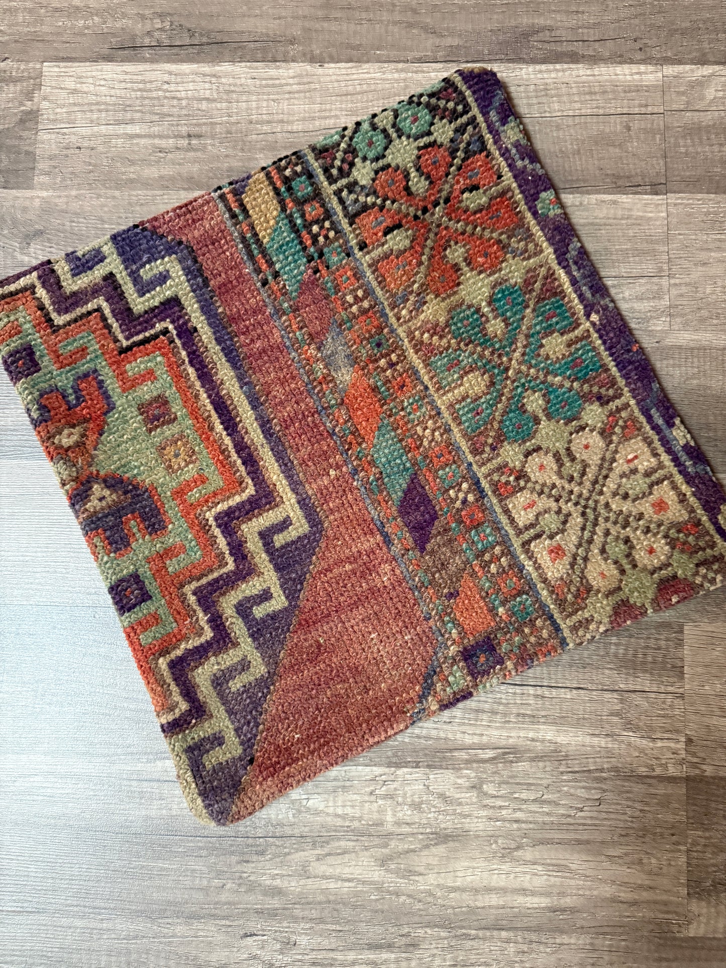 No. P396 - 16" X 16" Turkish Rug Pillow Cover