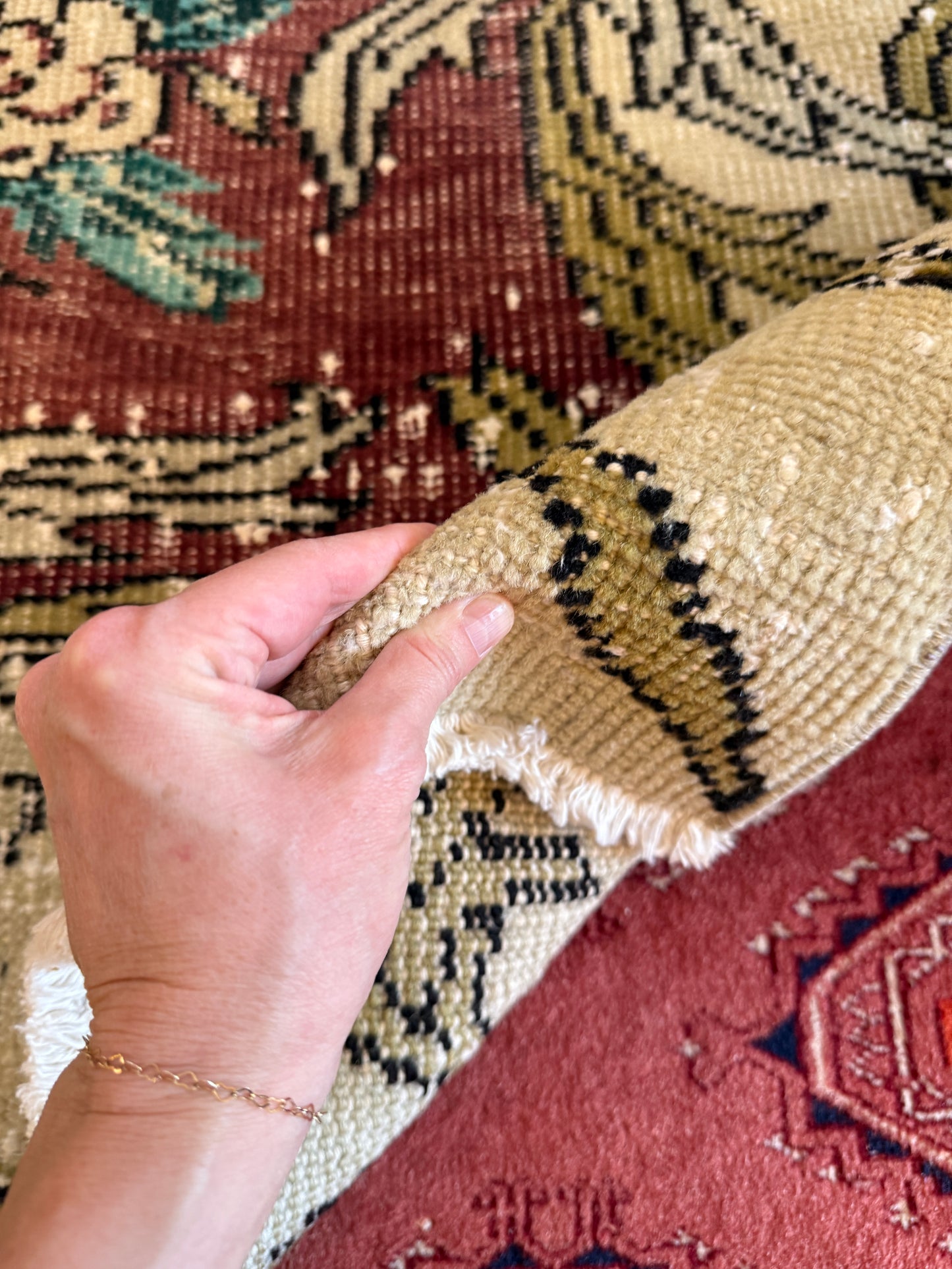 Vintage Turkish Area Rug No. A1191 - 6.1'x9.3'