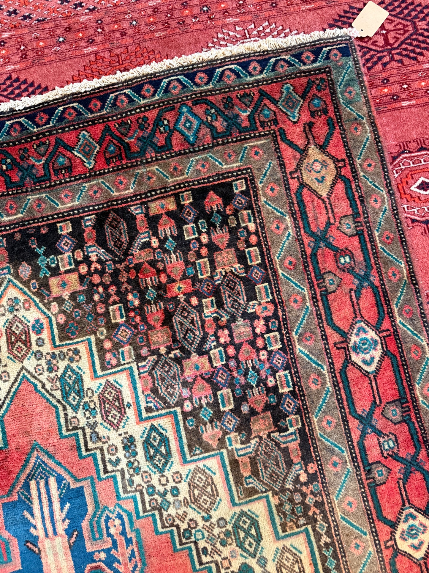 Vintage Persian Sirjan Area Rug No. A1193 - 4.1'x9.1'