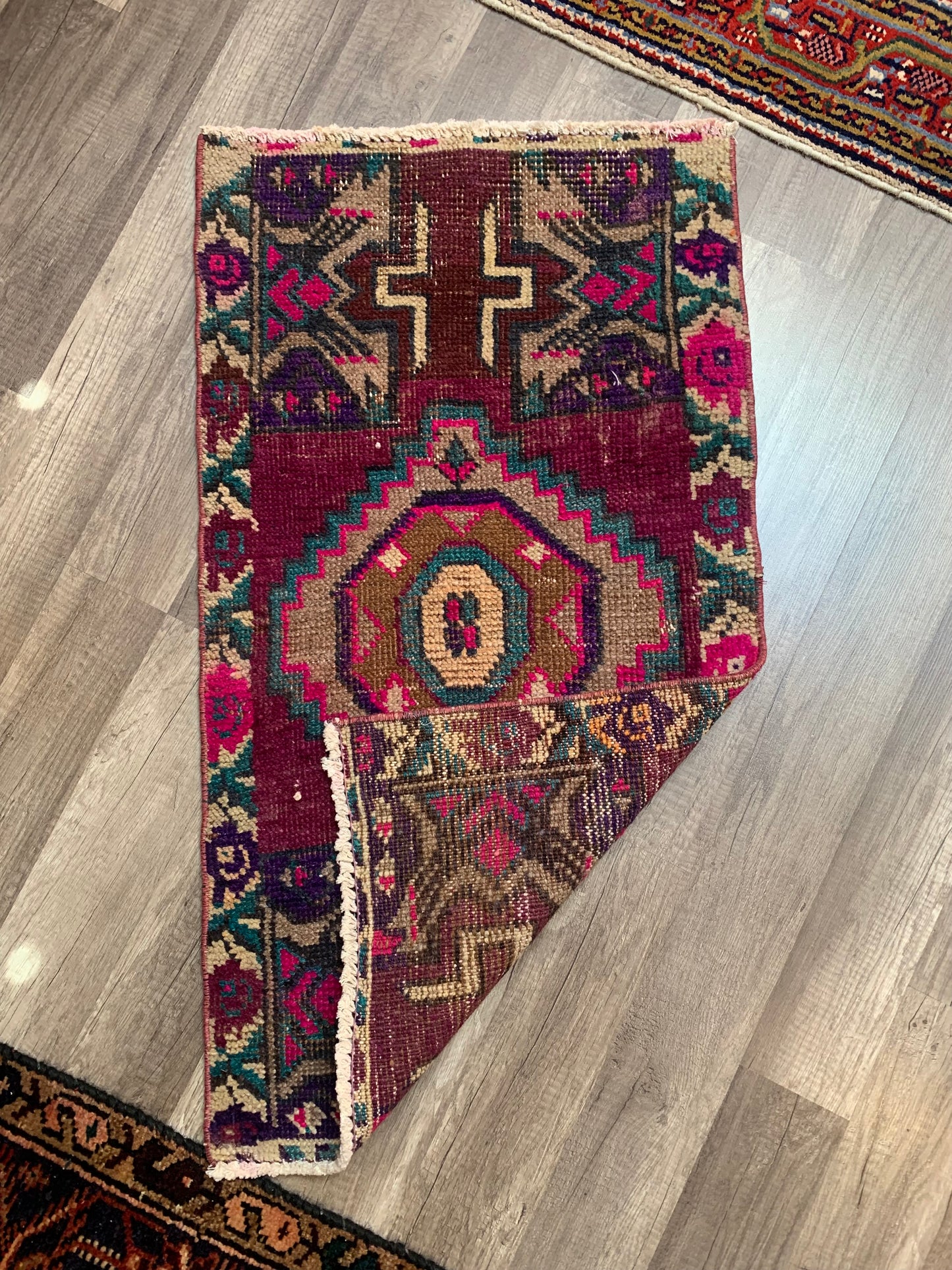 Reserved for Candice - Vintage Turkish Mini Rug 1.6’x3' - No. 671