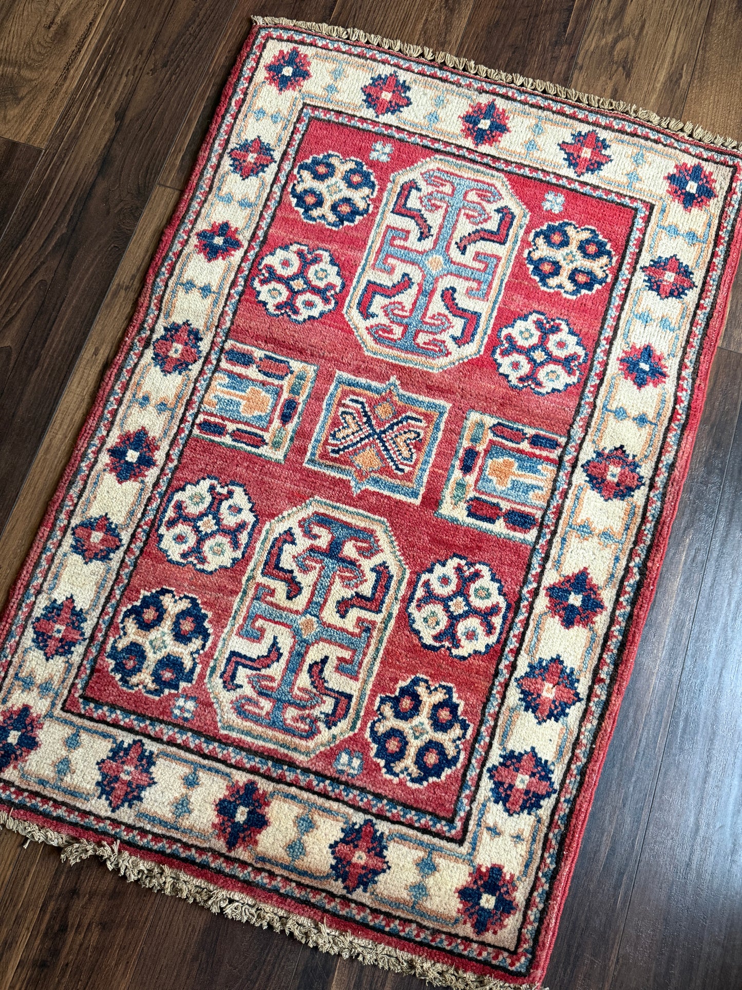 Vintage Afghan Mini Rug 2’x3.1' - No. 722