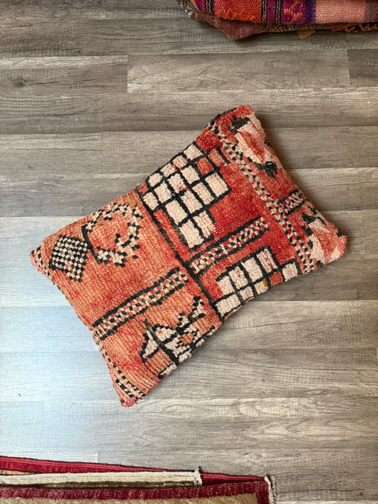 No. P417 - 16" X 23" Moroccan Rug Pillow Cover