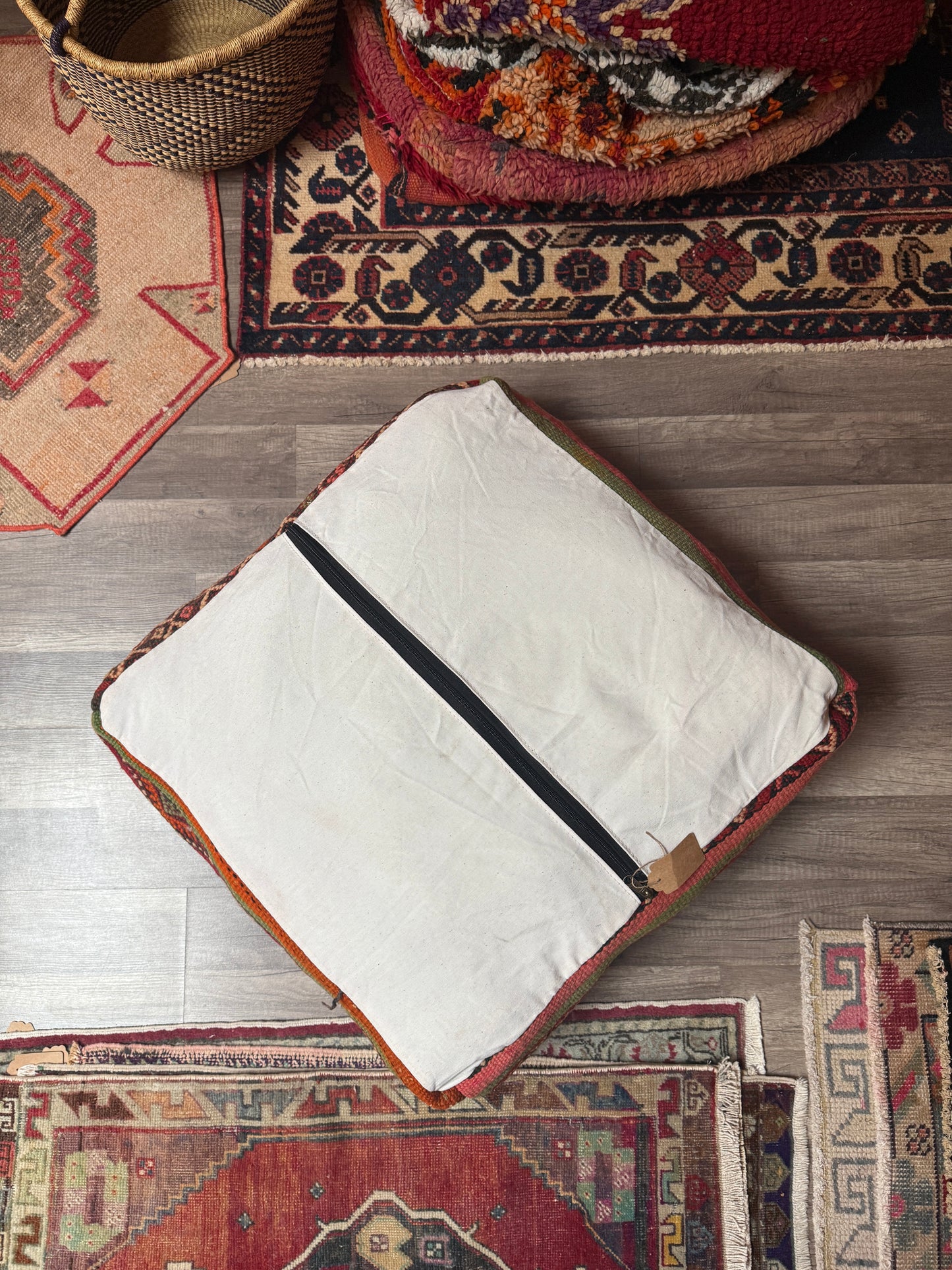 Moroccan Rug Floor Pouf / Pet Bed #371