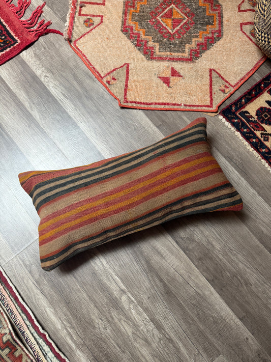 No. P393 - 12" X 24" Turkish Rug Pillow Cover
