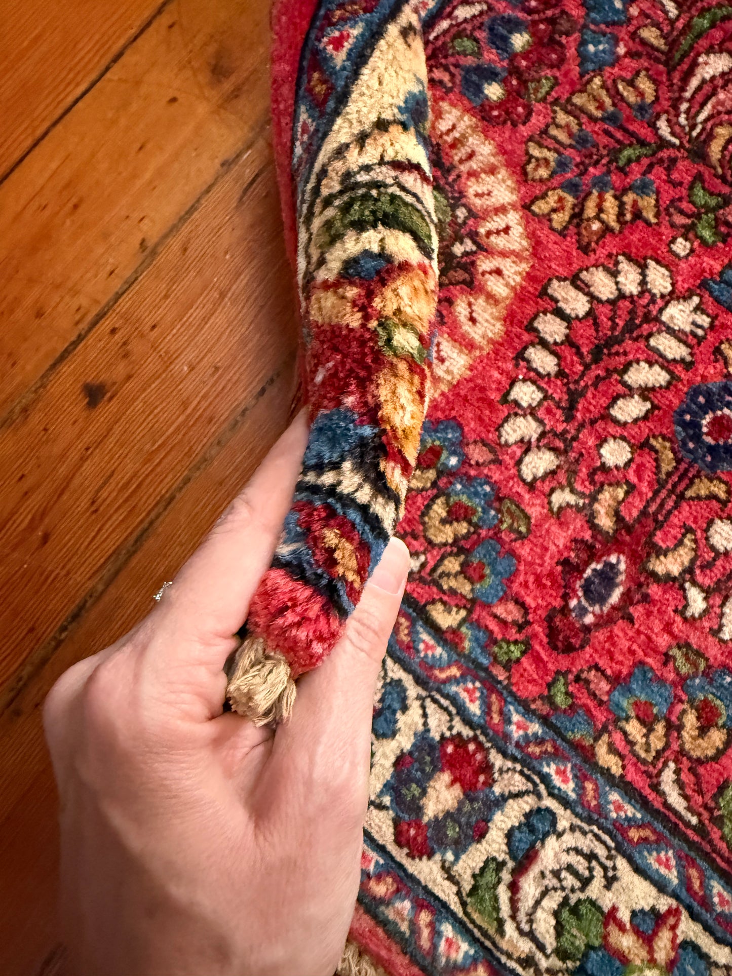 Vintage Persian Sarouk Runner Rug No. R1201 - 2.2' x 4.6'