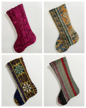 Load image into Gallery viewer, No. S133 - Vintage Turkish Rug Christmas Stocking
