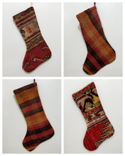 Load image into Gallery viewer, No. S107 - Vintage Turkish Rug Christmas Stocking
