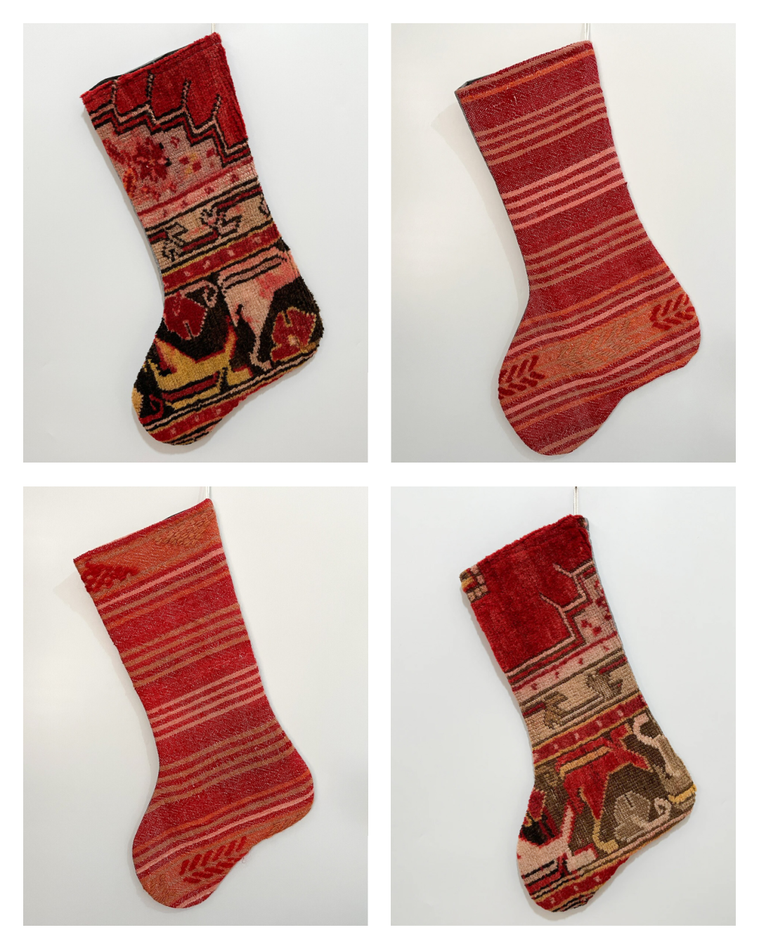 No. S124 - Vintage Turkish Textile Christmas Stocking