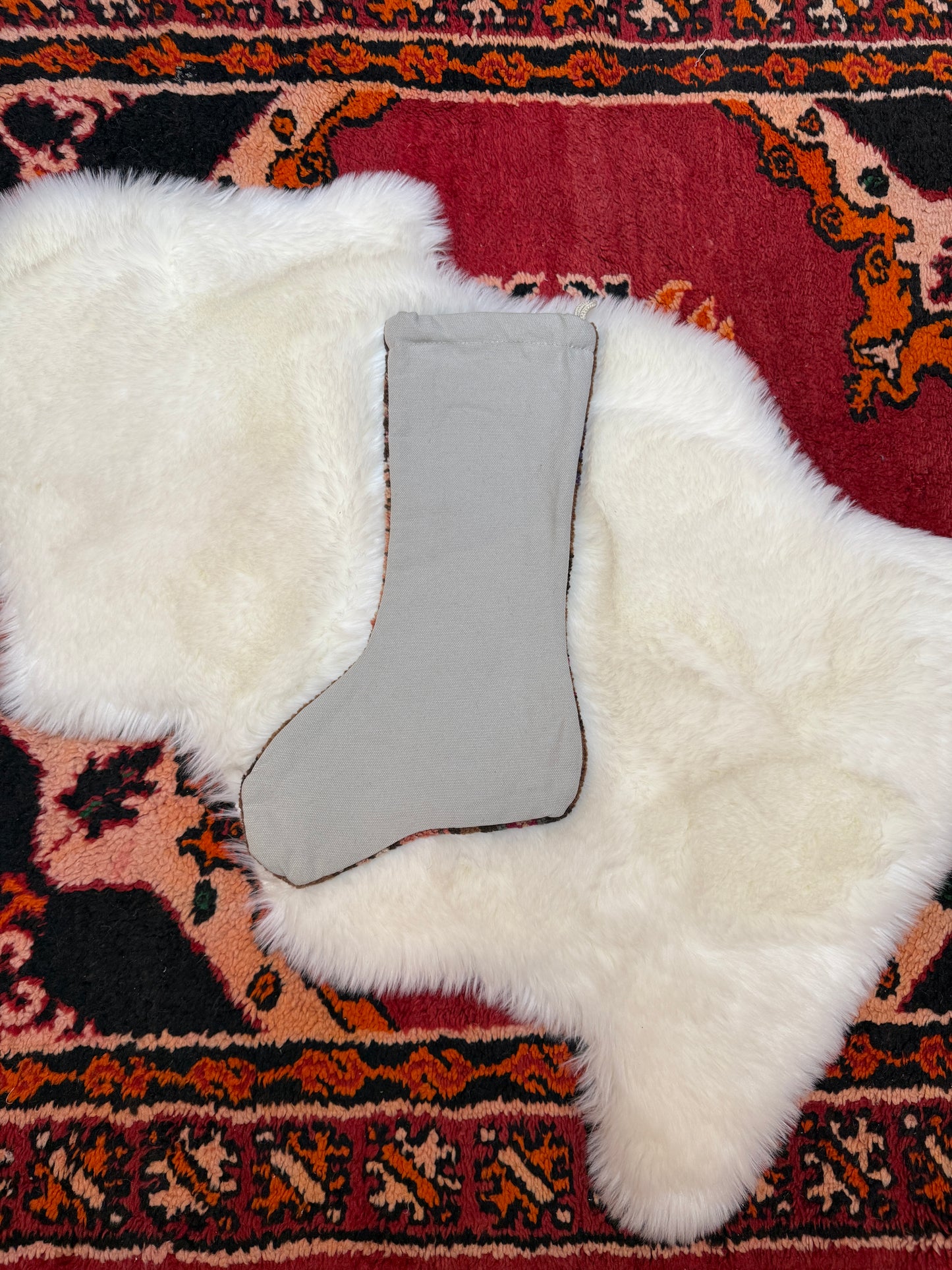 No. S231 - Vintage Turkish Rug Holiday Stocking