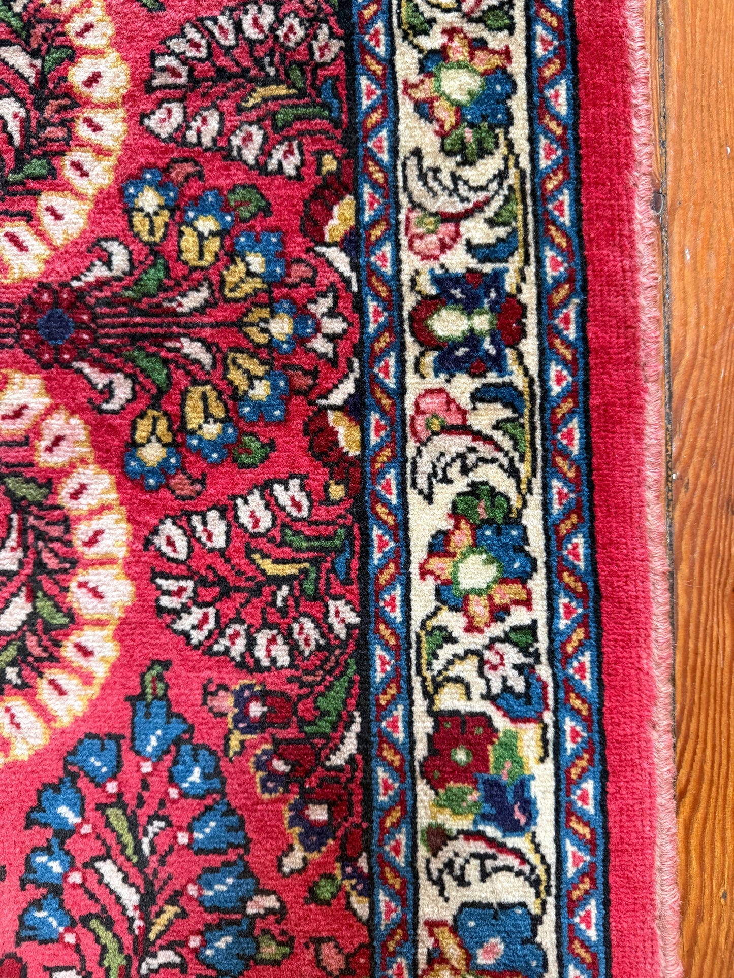 Vintage Persian Sarouk Runner Rug No. R1201 - 2.2' x 4.6'