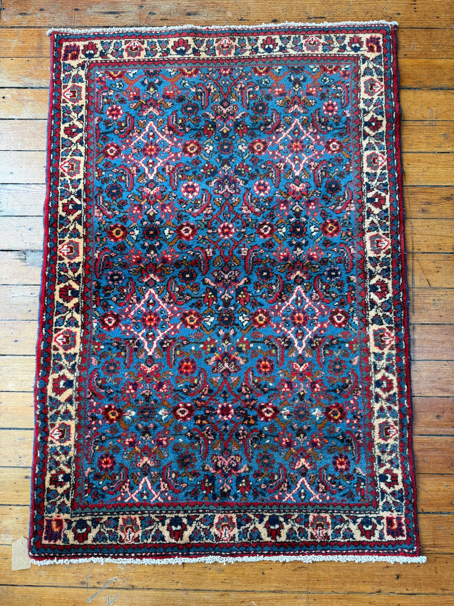 Vintage Persian Hamdan Area Rug No. A1197 - 2.9'x4.3'