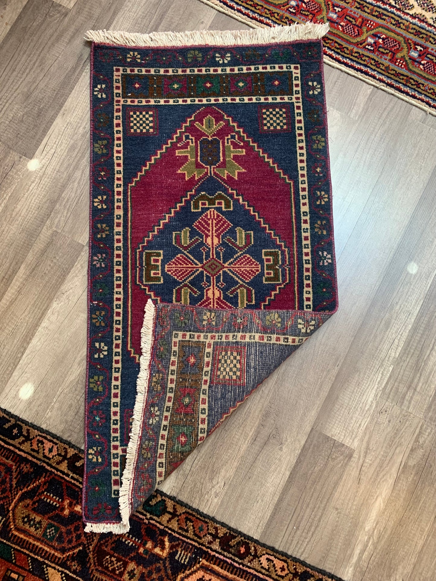 Reserved for Candice - Vintage Turkish Mini Rug 1.8’x3.6' - No. 676