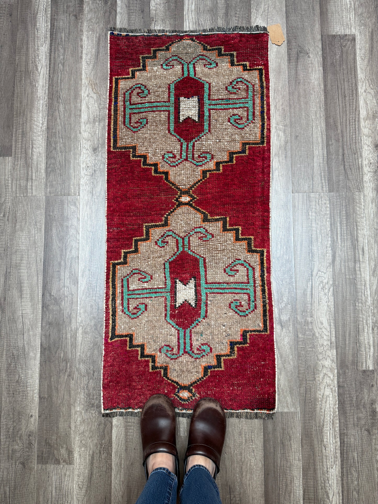 Vintage Turkish Mini Rug 1.6’x3.7' - No. 688