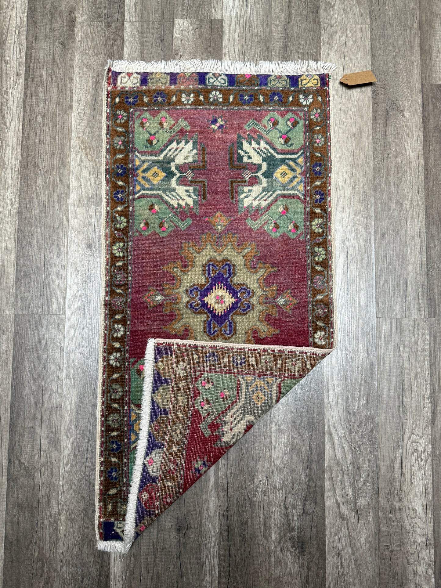 Vintage Turkish Mini Rug 1.5’x3.2' - No. 684