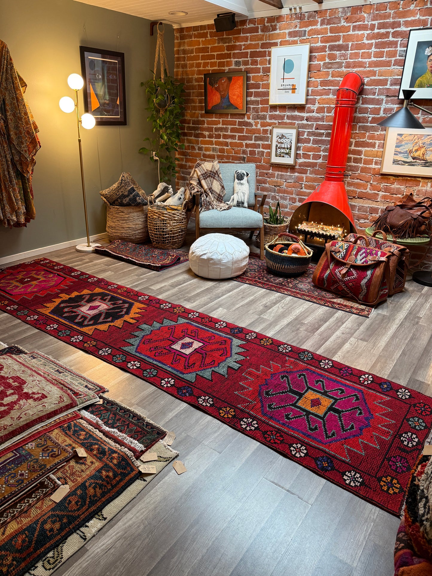 Vintage Turkish Rug No. R1220 - 2.7’x11.4’