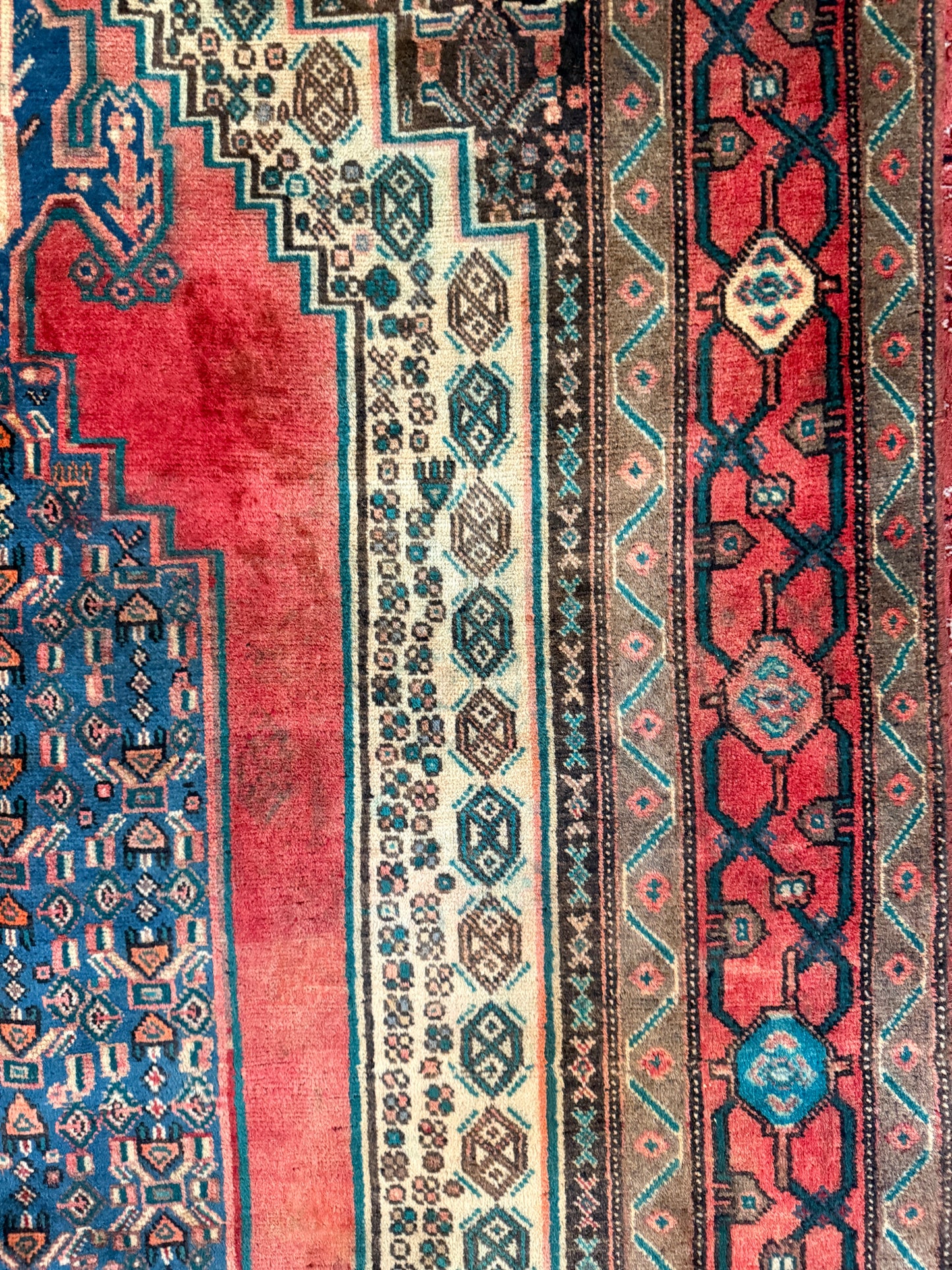 Vintage Persian Sirjan Area Rug No. A1193 - 4.1'x9.1'