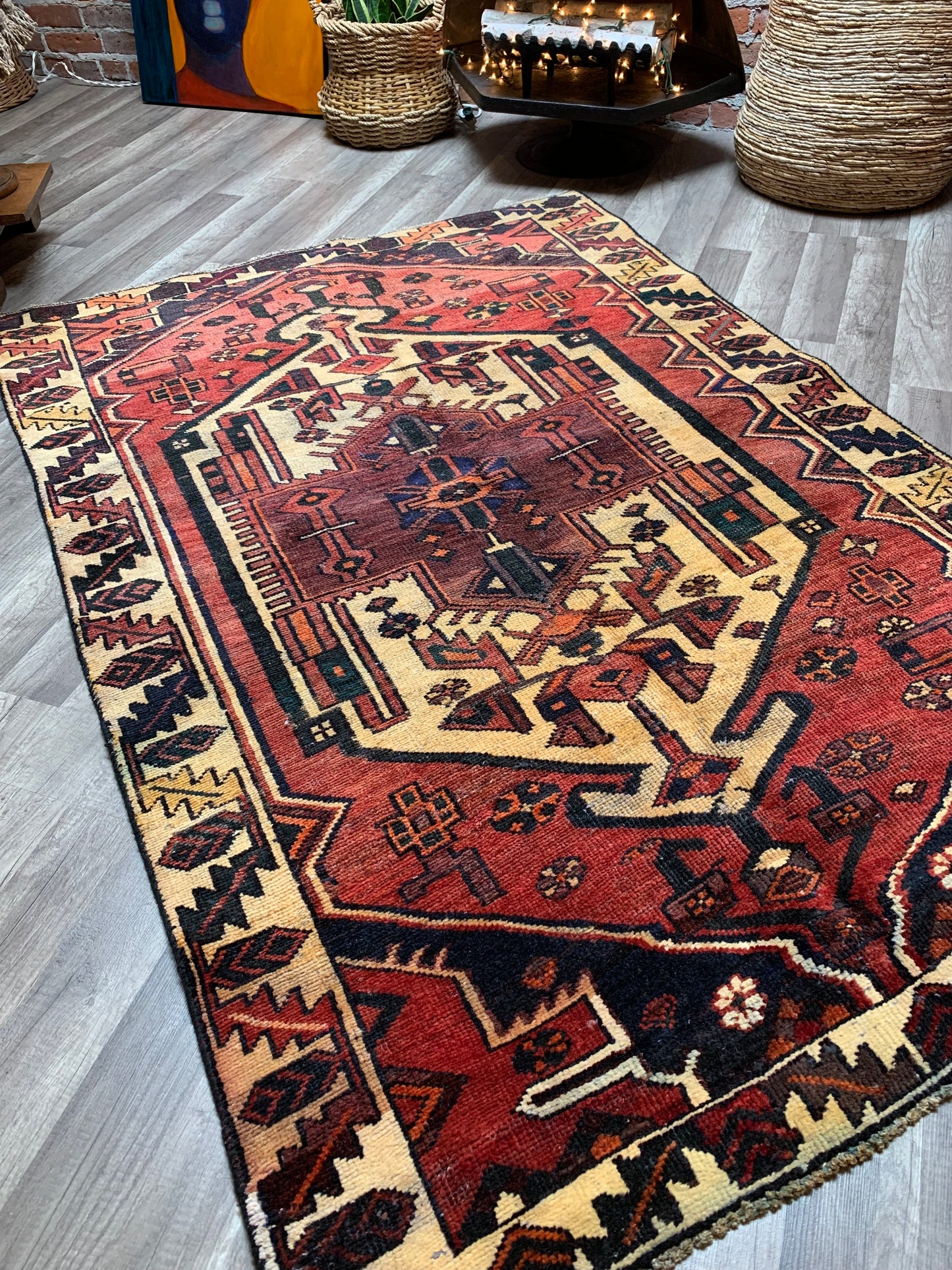Vintage Persian Area Rug No. A1173 - 4.5' x 6.5'