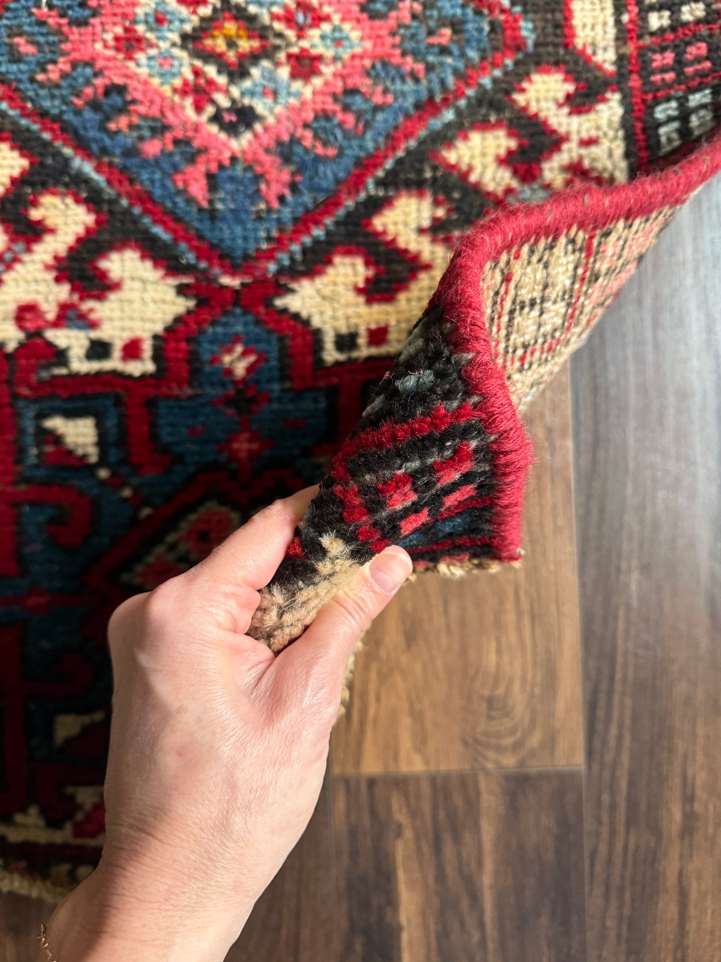 Vintage Persian Karajeh Mini Rug 1.8’x3.5' - No. 726