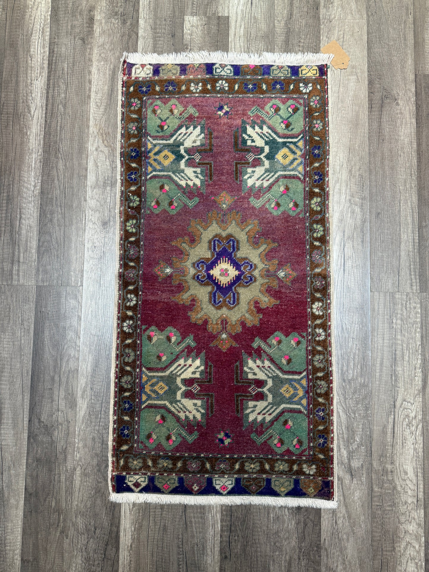 Vintage Turkish Mini Rug 1.5’x3.2' - No. 684