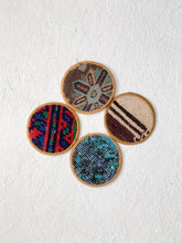 Load image into Gallery viewer, Reserved for Maria - No. C104 - Rug Remnant Coaster Set
