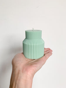 Beverly Pillar Candle Collection: Mint Green (HomeTown)